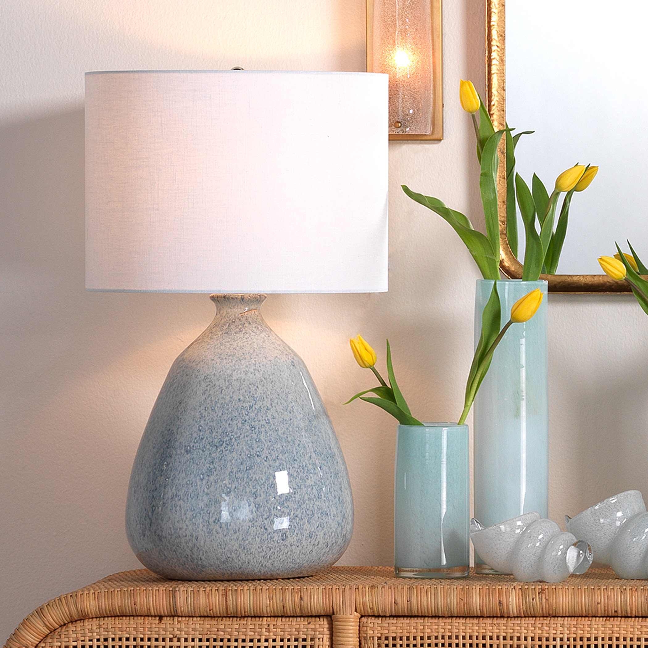 Jamie Young Company Elevated Coastal Blue Table Lamp | Wayfair